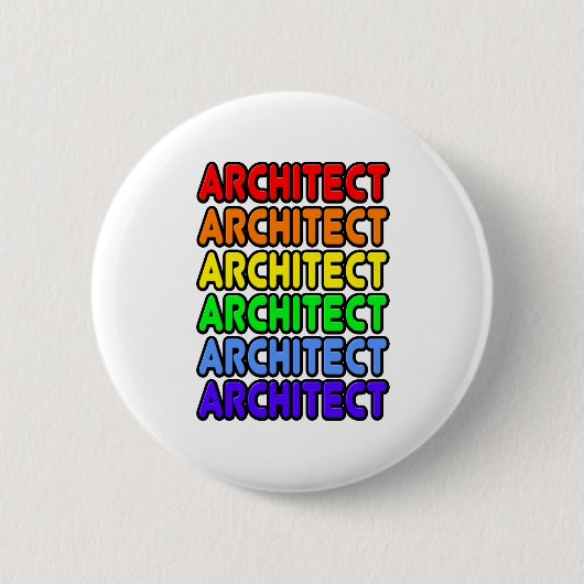 Badge Rond 5 Cm Rainbow Architect (Devant)