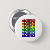 Badge Rond 5 Cm Rainbow Architect (Devant & derrière)