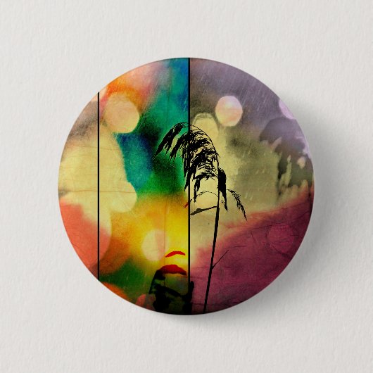Badge Rond 5 Cm Rainbow Grass Drame (Devant)