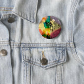 Badge Rond 5 Cm Rainbow Grass Drame (En situation)