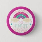 Badge Rond 5 Cm Rainbow Pop It Anniversaire (Devant)