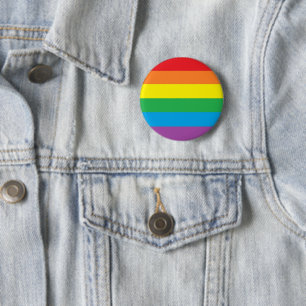 Badge Rond 5 Cm "Rainbow Pride"