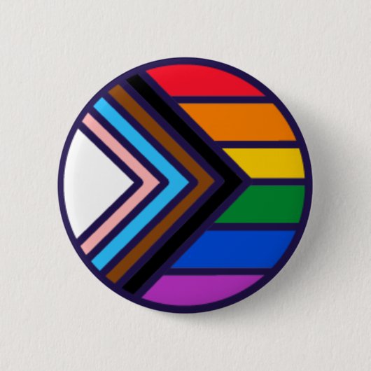 Badge Rond 5 Cm Rainbow Pride Flag LGBTQ+ (Devant)