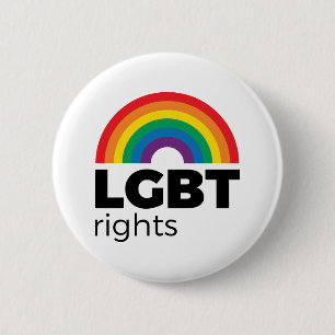 Badge Rond 5 Cm Rainbow Rights