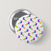 Badge Rond 5 Cm Rainbow Salamander (Devant & derrière)