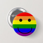 Badge Rond 5 Cm rainbowsmiley (Devant & derrière)