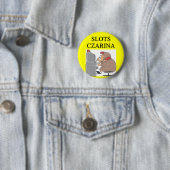 Badge Rond 5 Cm RAINE la plaisanterie de pplayer (En situation)