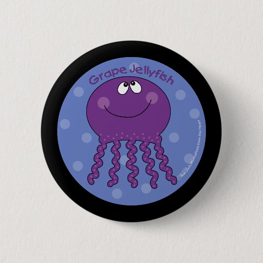 Badge Rond 5 Cm Raisin (Devant)