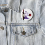 Badge Rond 5 Cm Raisins au verre (En situation)