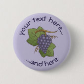 Badge Rond 5 Cm Raisins de Lilac (Devant)