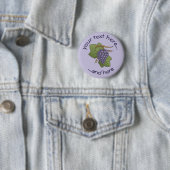 Badge Rond 5 Cm Raisins de Lilac (En situation)