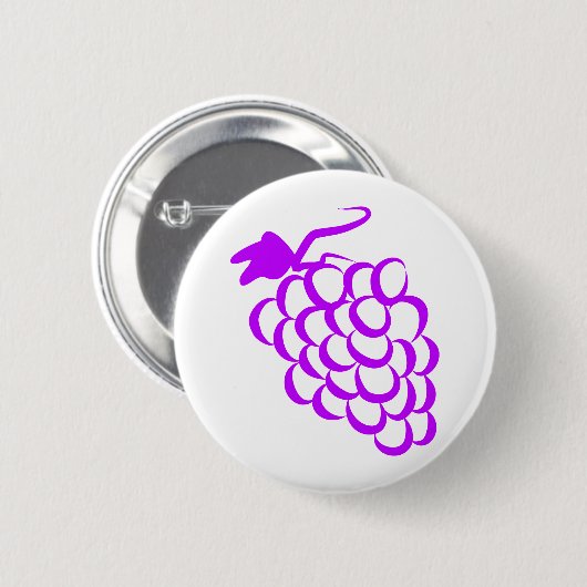 Badge Rond 5 Cm Raisins pourpres (Devant & derrière)