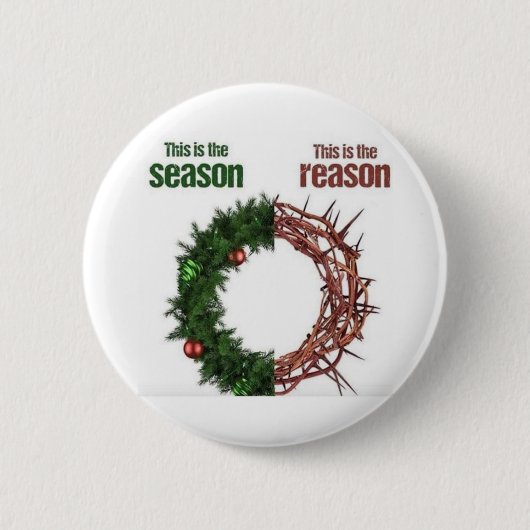 Badge Rond 5 Cm Raison de la saison (Devant)