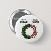 Badge Rond 5 Cm Raison de la saison (Devant & derrière)