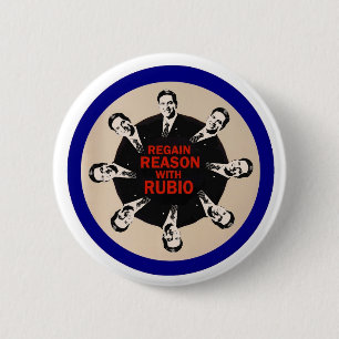 Badge Rond 5 Cm Raison de regain avec Rubio