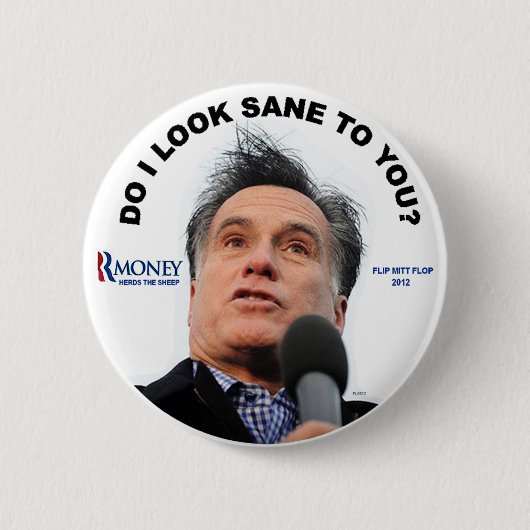 Badge Rond 5 Cm RAISONNABLE À VOUS ? - Bouton (Devant)