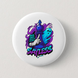Badge Rond 5 Cm Raisonnable Retro Purple Graphe 5 Team Matching Ho