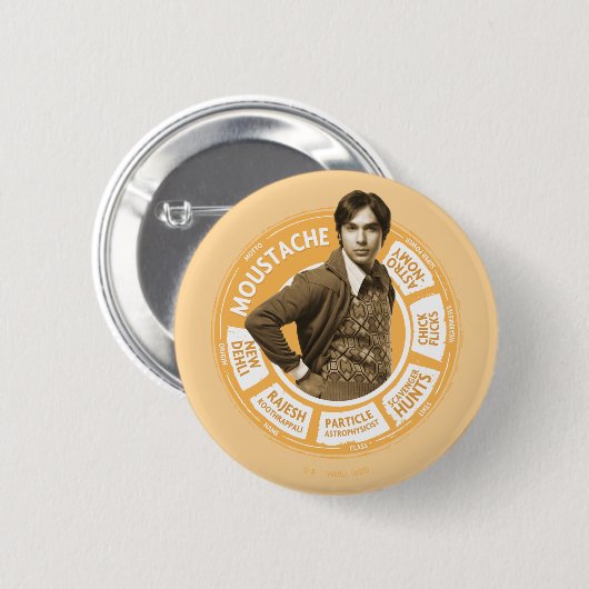 Badge Rond 5 Cm Rajesh Info Graphic (Devant & derrière)