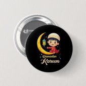 Badge Rond 5 Cm Ramadan Kareem (Devant & derrière)