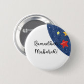 Badge Rond 5 Cm Ramadhan Moubarak Au Monde (Devant & derrière)