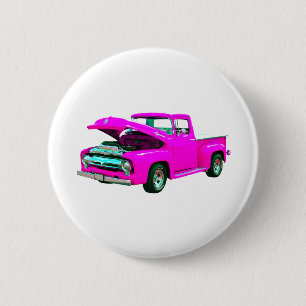 Badge Rond 5 Cm ramassage rose