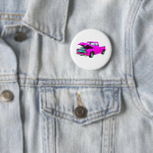 Badge Rond 5 Cm ramassage rose (En situation)