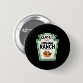 Badge Rond 5 Cm Ranch Sauce Green Salad Dressing Condiment Diy Hal (Devant & derrière)