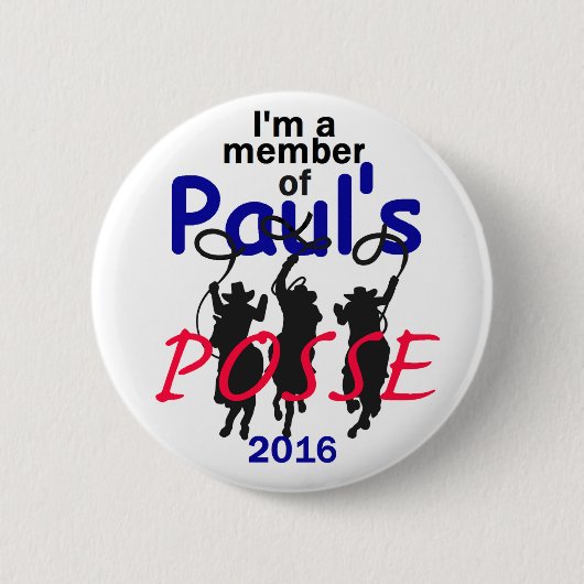Badge Rond 5 Cm Rand Paul 2016 (Devant)