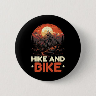 Badge Rond 5 Cm Randonné à vélo et randonnée pédestre Trekking Esc