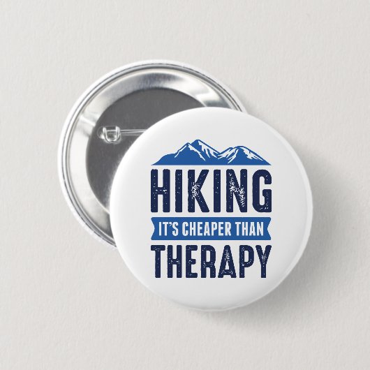 Badge Rond 5 Cm Randonnée (Devant & derrière)