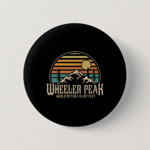 Badge Rond 5 Cm Randonnée au Nouveau-Mexique Montagne Wheeler Peak