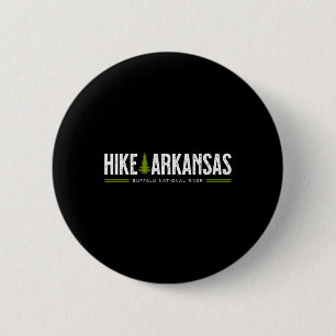 Badge Rond 5 Cm Randonnée en Arkansas Buffalo National River Arbre