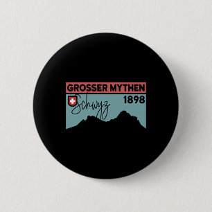 Badge Rond 5 Cm Randonnée Mont Grosser Mythen Vélo Tout Terrain Su
