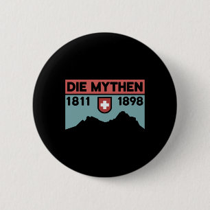 Badge Rond 5 Cm Randonnée Mont Grosser Mythen VTT Suisse Hi