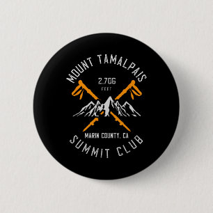 Badge Rond 5 Cm Randonnée Mont Tamalpais Comté de Marin Californie