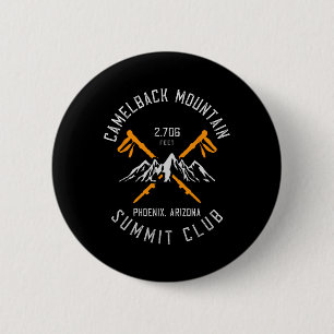 Badge Rond 5 Cm Randonnée montagne Camelback Phoenix Arizona