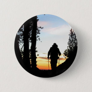 Badge Rond 5 Cm Randonnée pédestre 2 - Sierra Nevada