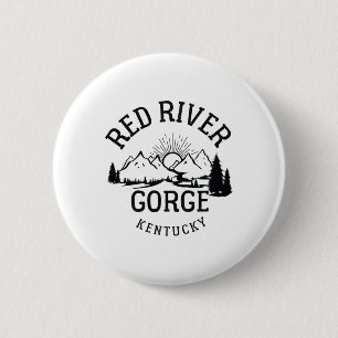Badge Rond 5 Cm Randonnée Red River Gorge Kentucky Parcs Randonnée