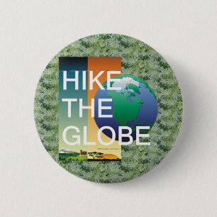 Badge Rond 5 Cm Randonnée SUPÉRIEUR le globe