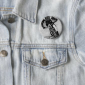 Badge Rond 5 Cm Randonnée VTT (En situation)