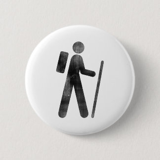 Badge Rond 5 Cm Randonneur
