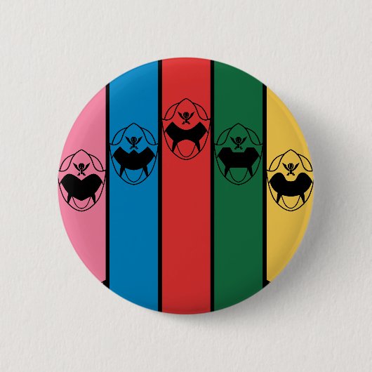 BADGE ROND 5 CM RANGERS DE PUISSANCE (Devant)