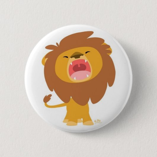 Badge Rond 5 Cm raorrr im un lion : D (Devant)