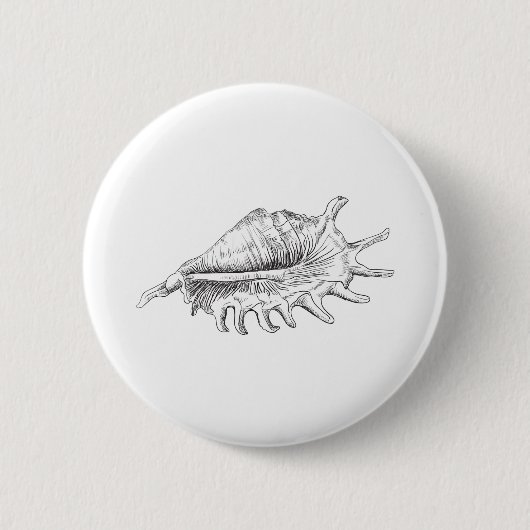 Badge Rond 5 Cm Rapana Seashell (Devant)