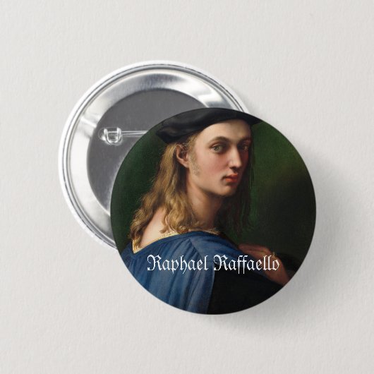 Badge Rond 5 Cm Raphael Raffaello Bindo Altoviti (Devant & derrière)