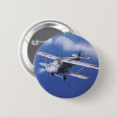 Badge Rond 5 Cm Rapid Azur (Devant & derrière)