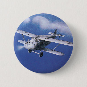 Badge Rond 5 Cm Rapid Azur