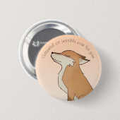 Badge Rond 5 Cm Raposa Pequeno Príncipe (Devant & derrière)