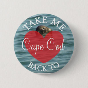 Badge Rond 5 Cm Rappelez-moi le bouton de Cape Cod