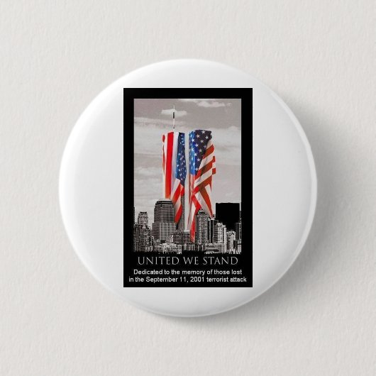 Badge Rond 5 Cm Rappelez-vous 9/11 (Devant)
